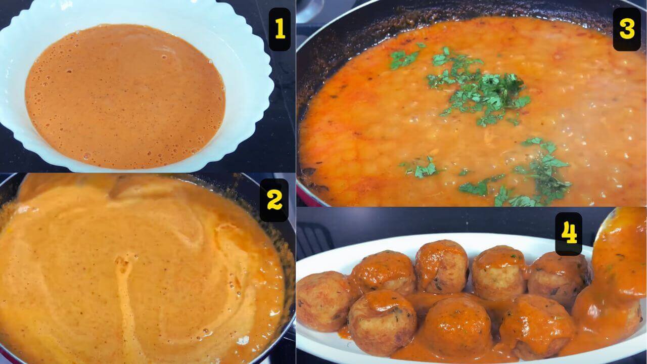 Malai Kofta Recipe मलाई कोफ्ता रेसिपी ग्रेवी बनाने की प्रक्रिया